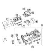 68472673AA - Electrical: Battery Bracket for Mopar Image