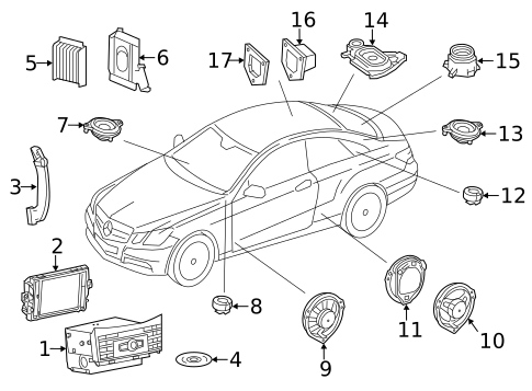 Sound System for 2019 Mercedes-Benz SLC 43 AMG&reg; #1