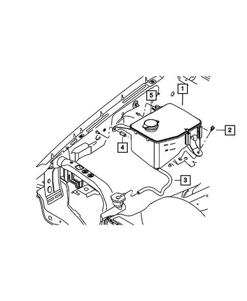 Tank, Coolant Engine for 2006 Jeep Commander #0