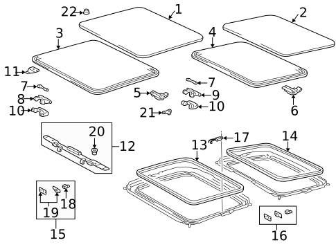Sunroof for 1997 Toyota RAV4 #1