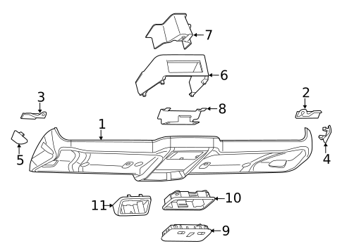 Overhead Console for 2023 Ram ProMaster 3500 #0