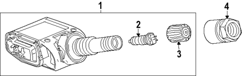 Tire Pressure Monitor Components for 2024 Chevrolet Corvette #0