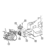 4861459AC - Engine Mounting: Engine Mount Bracket for Mopar Image