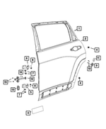 6511230AA - Doors, Door Mirrors and Related Parts: Hex Flange Head Screw for Dodge: Dart | Jeep: Cherokee Image