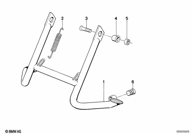 46522331805 - Frame and Mounting Parts: Tension Spring - L=111Mm for BMW-Motorrad Image