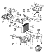 68037340AA - Air Conditioners and Heaters: A/c And Heater Housing for Chrysler: 300 | Dodge: Challenger, Charger, Magnum Image
