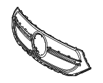 2438885600 - Body: Grille for Mercedes-Benz Image