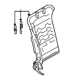 64110AN00C - : Seat Back Frame for Subaru Image
