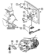 5142726AA - Mercedes Benz Manual Transmission 6 Speed: Pivot Ball for Dodge: Ram 2500, Ram 3500 | Jeep: Wrangler Image