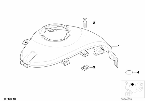 Fuel Container with Filler Pipe for 1997 BMW-Motorrad R 1100 S #1