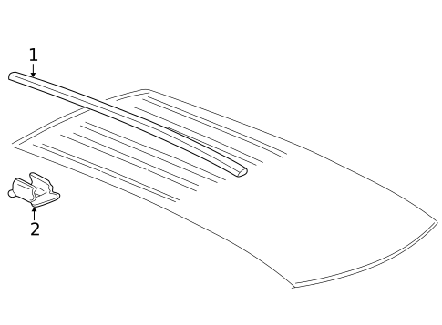 Exterior Trim - Roof for 1999 Pontiac Montana #0
