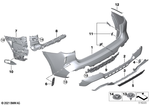 51128065262 - : Trim Panel, Bumper, Rear, Bottom for BMW Image
