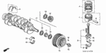 13205634010 - Engine: NUT, CONNECTING ROD for Honda Image