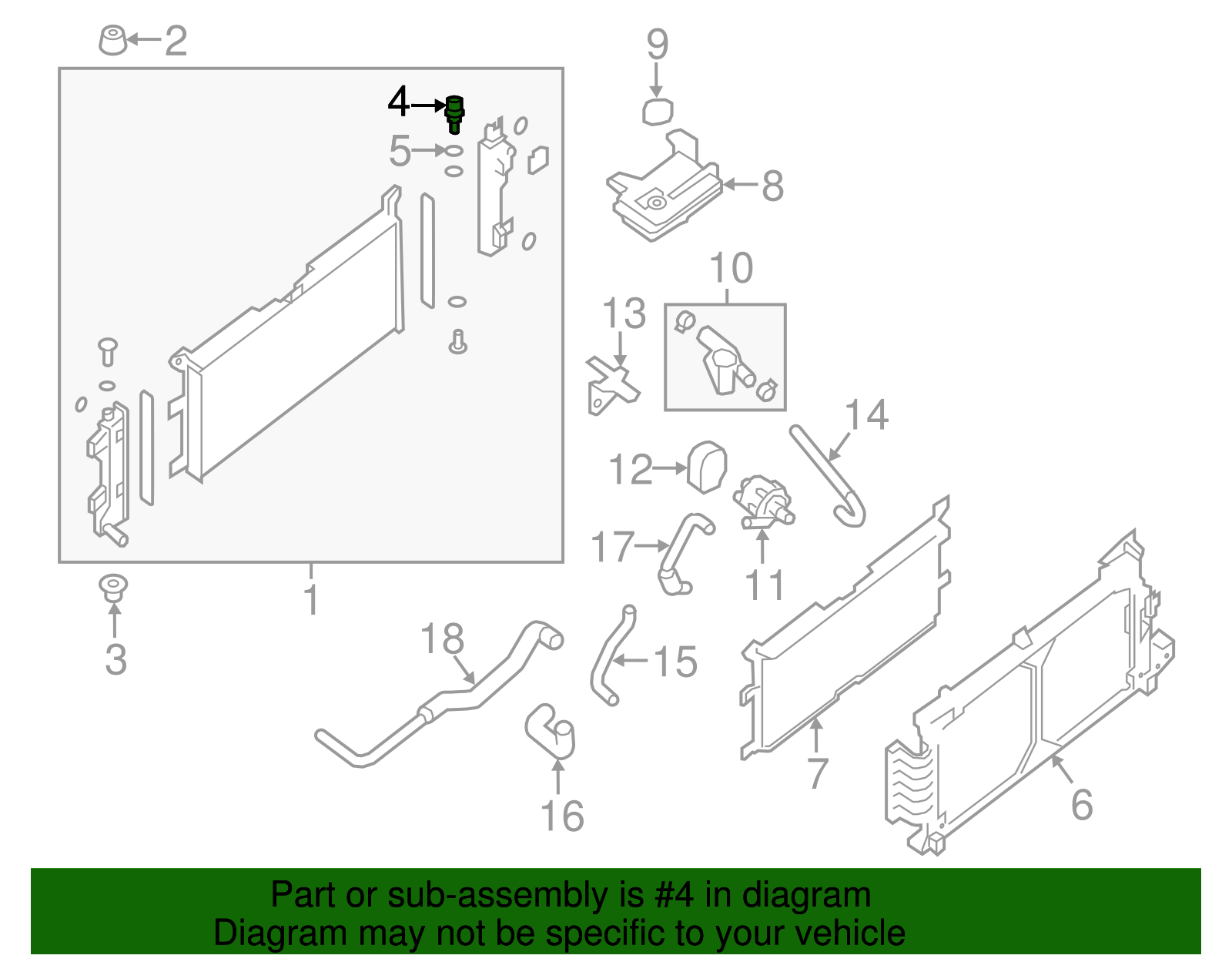 226303NA0A 20112017 Nissan LEAF Temp Sensor Anicra Nissan Parts