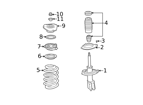 Struts & Components for 2004 Cadillac DeVille #0