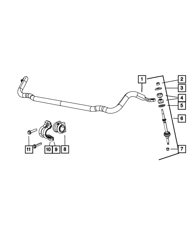 6102019 - Front Suspension: Hex Head Bolt And Washer, Mounting for Mopar Image