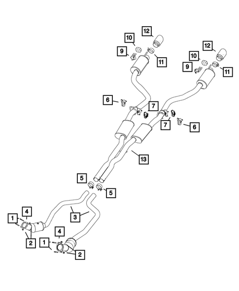 Exhaust System for 2016 Chrysler 300 #4