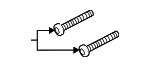 80A512182 - Suspension: Stone Guard Bolt for Audi Image