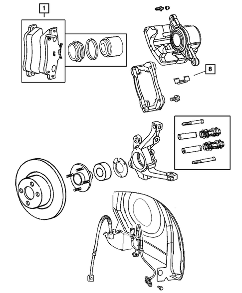Front Brakes for 2005 Chrysler PT Cruiser #0
