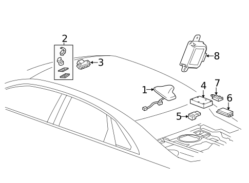 Communication System Components for 2014 Cadillac ATS #0