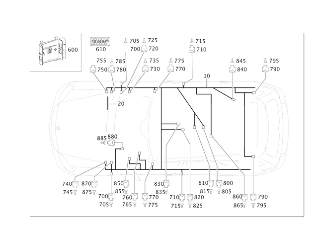 1645408713 - Special Equipment: Electrical Wiring Harness for Mercedes-Benz: GL320, GL550 Image image
