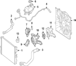 2055012682 - Cooling System: Lower Hose for Mercedes-Benz Image
