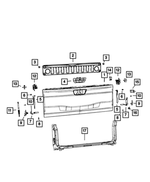 6RN811XJAA - : Tailgate Handle for Mopar Image