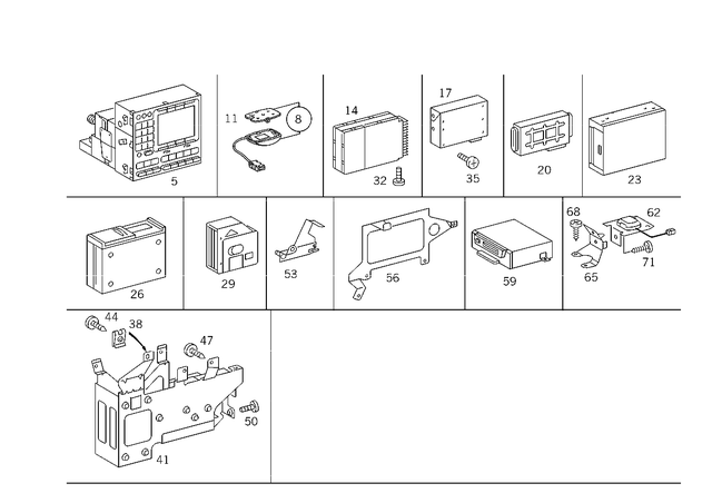 2028230211 - Electrical System: Plate for Mercedes-Benz Image image