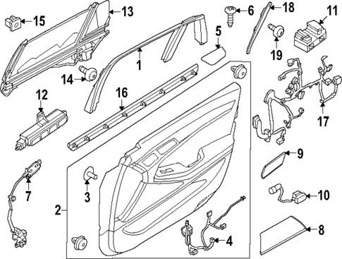 Interior Trim - Rear Door for 2025 Genesis G90 #0