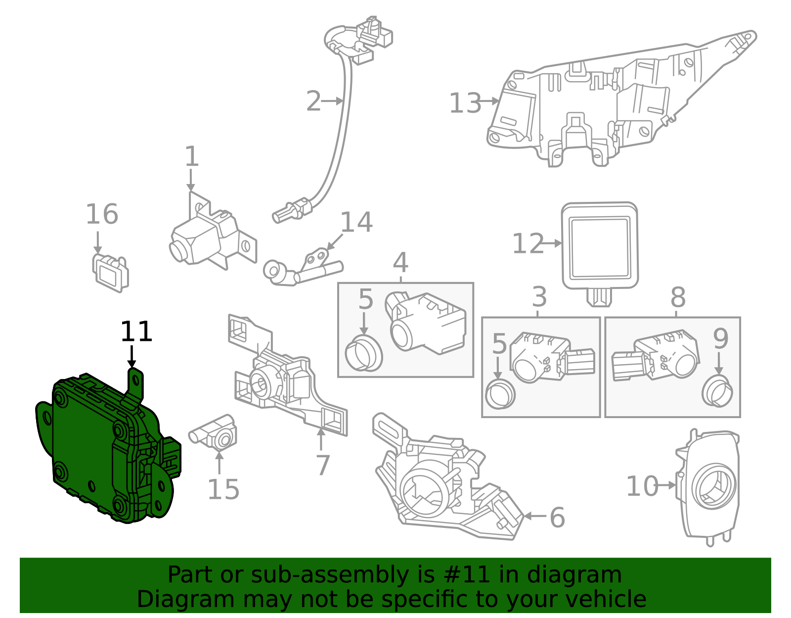2023-2025 Lexus Sensor 88210-0E060 | OEM Parts Online