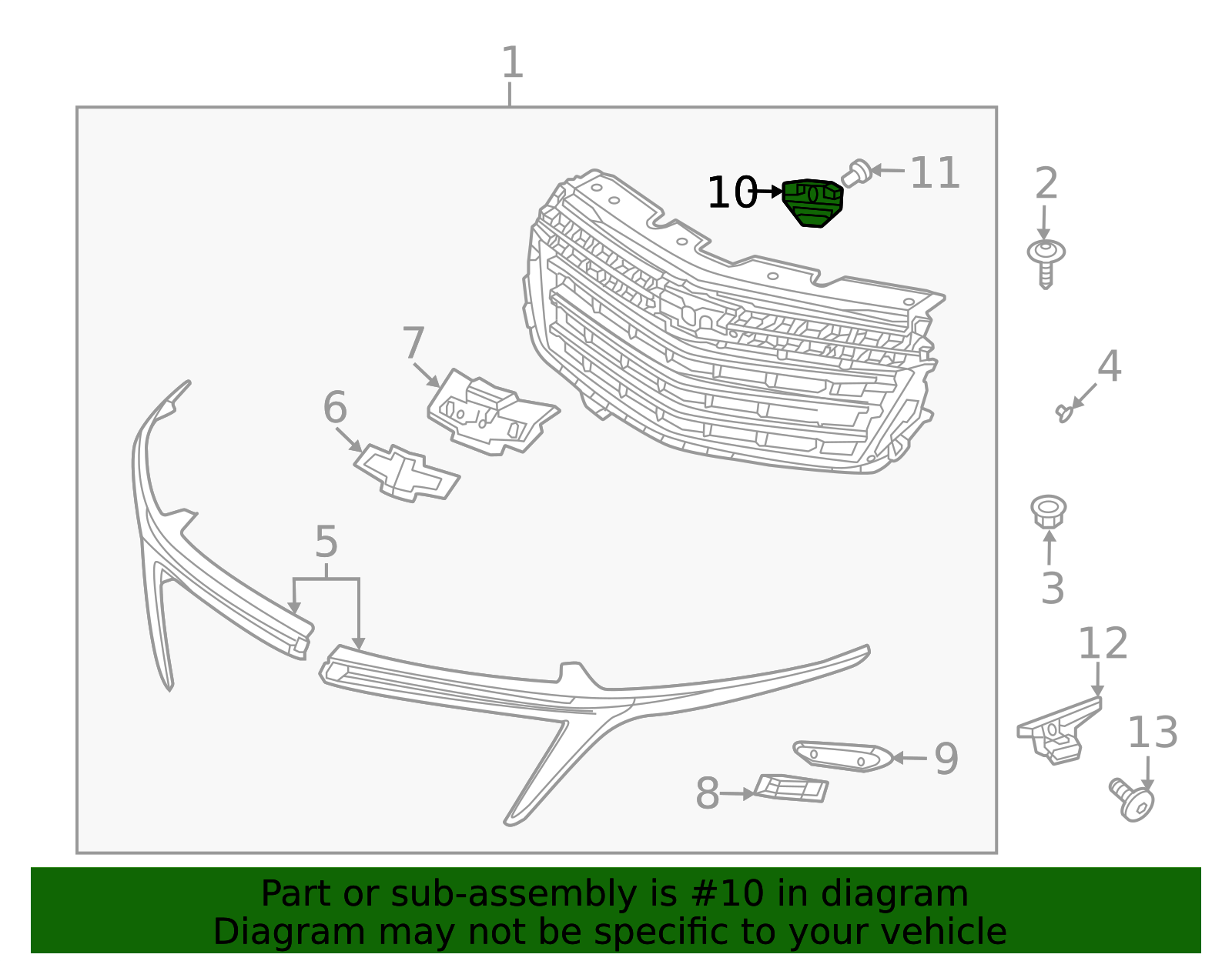 2022-2024 Chevrolet Equinox Nameplate Adapter 84554596 GM ...