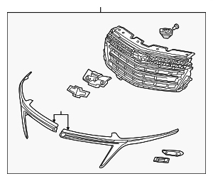 2022-2024 Chevrolet Equinox Grille Assembly 85573308 GM | GMPartsDirect.com