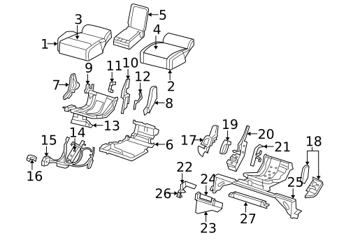 Second Row Seats for 2008 Jeep Commander #0