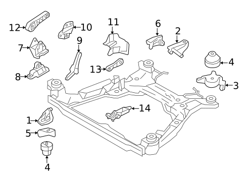 Engine & Trans Mounting for 2009 Volvo S80 #0
