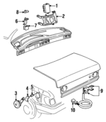 4A0862257J - Electrical: Vacuum Pump for Audi: 90, 90 Quattro, A4, A6, A6 Quattro, Cabriolet, S6, V8 Quattro Image