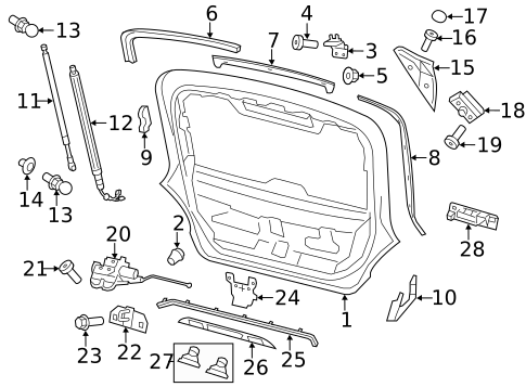 Liftgate for 2012 Porsche Panamera #0
