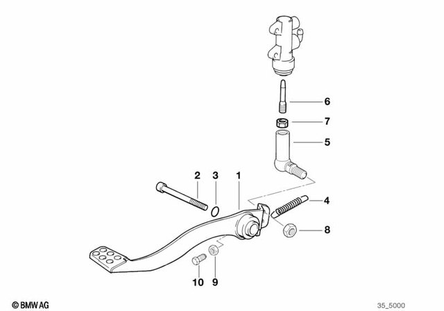 35212345682 - : Brake Pedal for BMW-Motorrad Image