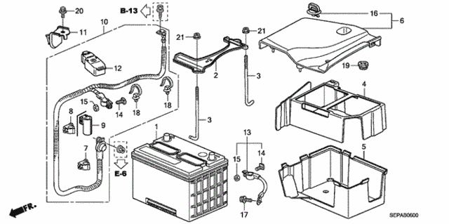 Battery for 2008 Acura TL #0
