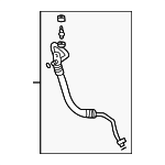 JUE500570 - : 2003-2005 2009 Land Rover Range Rover - Suction Hose for Land Rover: Range Rover Image