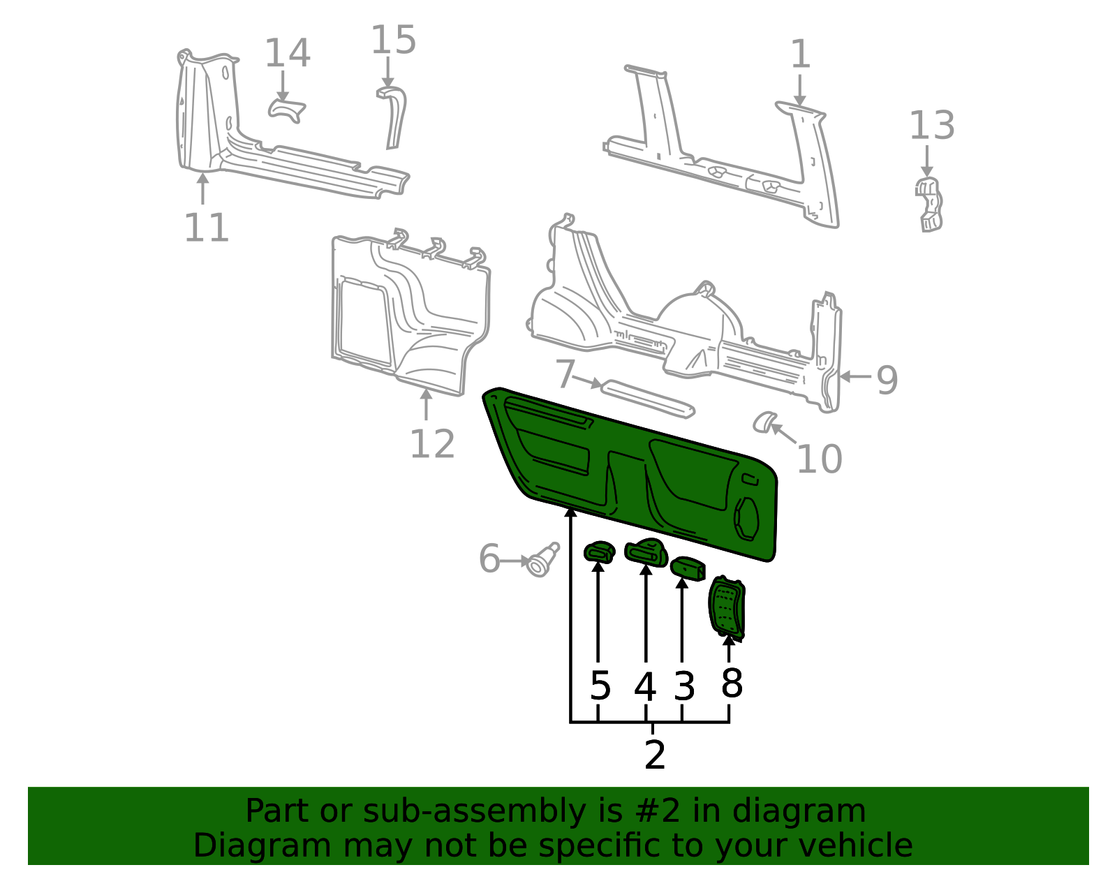 Genuine OEM Ford Part - Interior Quarter Panel Trim Panel 1C2Z-16311A59 ...