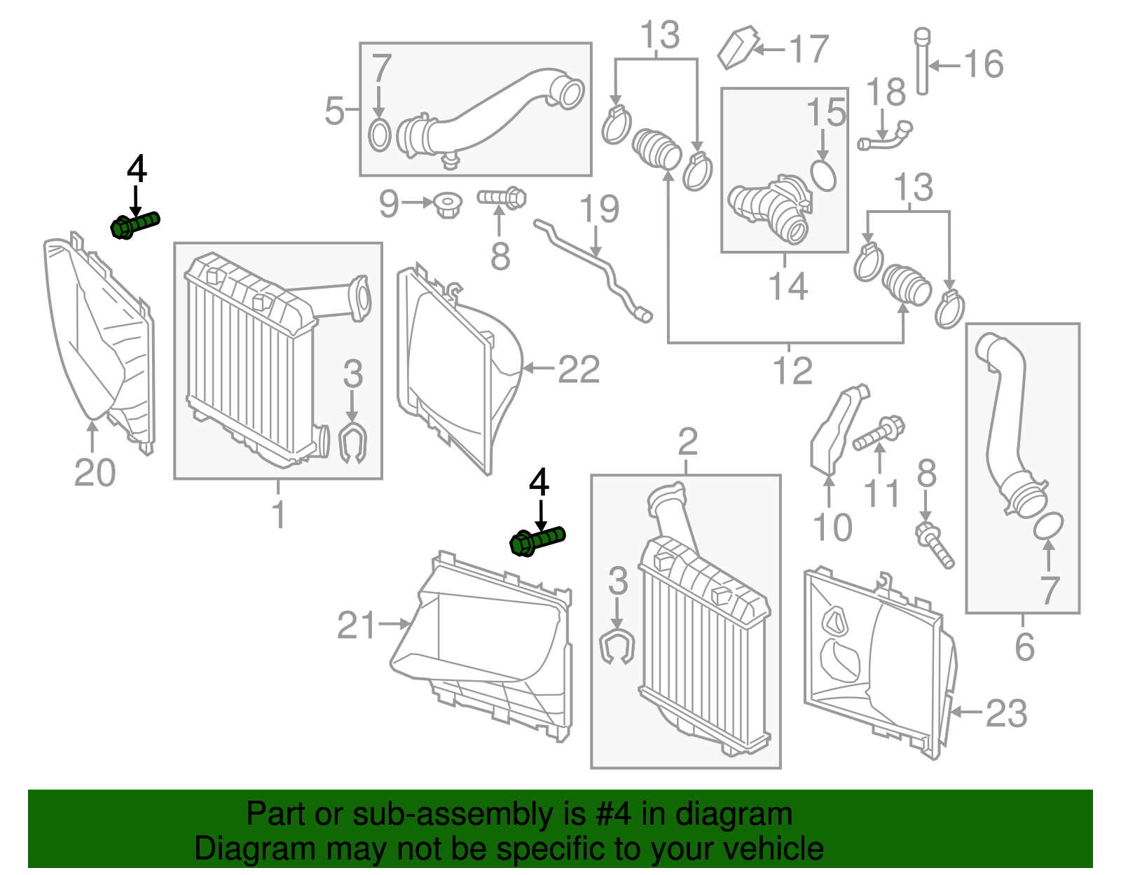 Inter-Cooler Bolt - Porsche (N-910-538-01)