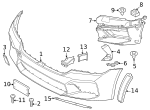 7149126885 - Body: Bumper Cover Support Rail Bolt for BMW Image
