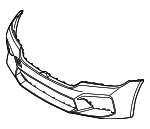 51118081777 - Body: Bumper Cover for BMW: 530e, 530e xDrive, 530i, 530i xDrive, 540i, 540i xDrive, M5, M550i xDrive Image