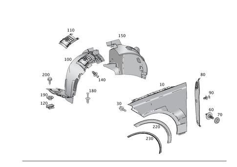 Front Fender for 2018 Mercedes-Benz GLE550e #0