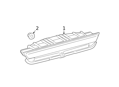 High Mounted Stop Lamp for 2014 Scion tC #0