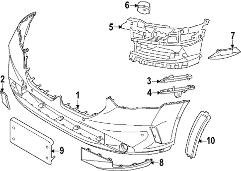 Bumper & Components - Front for 2024 BMW 540i xDrive #1