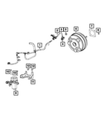 68465215AB - Brakes: Power Brake Booster for Mopar Image
