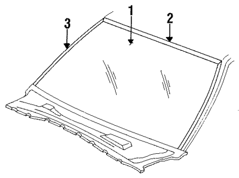 Reveal Moldings for 1986 Dodge Aries #2
