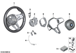 32305B56D17 - Steering: Steering Wheel Electronic Control for BMW Image
