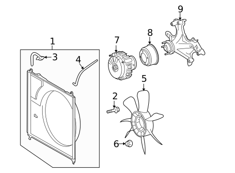 Cooling Fan for 2008 Toyota Tundra #0